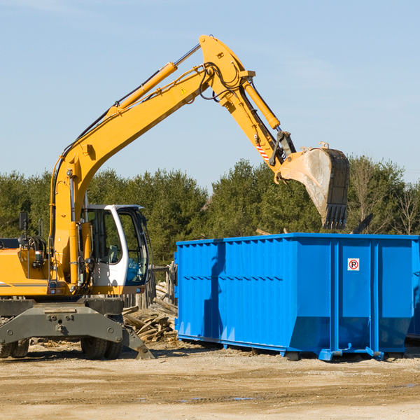 can i choose the location where the residential dumpster will be placed in Franklin County